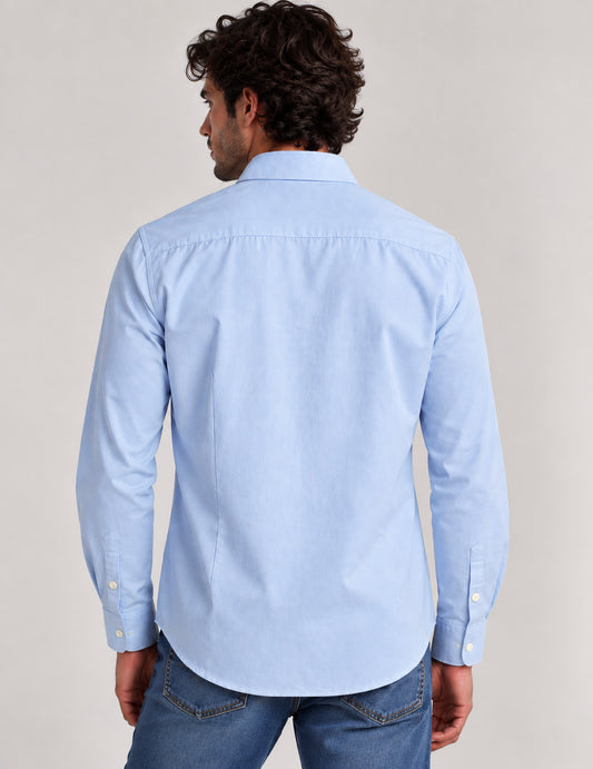 CAMICIA OXFORD CON DETTAGLI A CONTRASTO - back - 002
