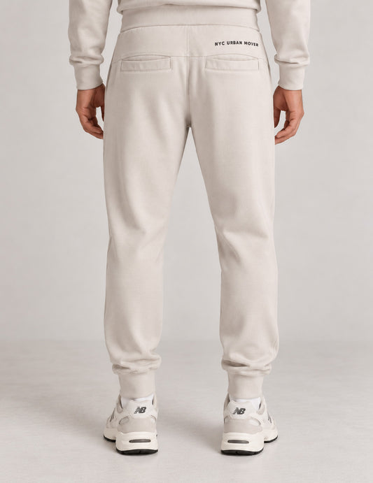 PANTALONE IN FELPA INTERLOCK CON DETTAGLI 3D - back - 002