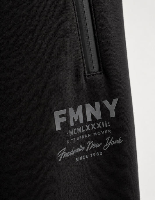 INTERLOCK SWEATPANTS WITH 3D DETAILS - back - 002