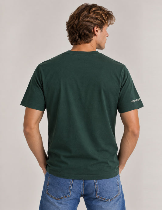 T-SHIRT GIROCOLLO CON TASCHINO E RICAMI - back - 002
