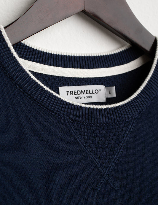 MAGLIA GIROCOLLO CON LAVORAZIONE A PUNTI - back - 002