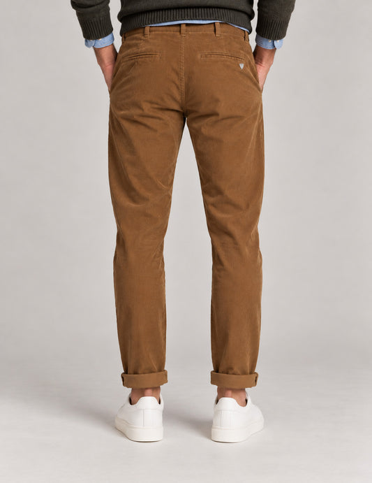 PANTALONE CHINO IN VELLUTO A COSTE - back - 002