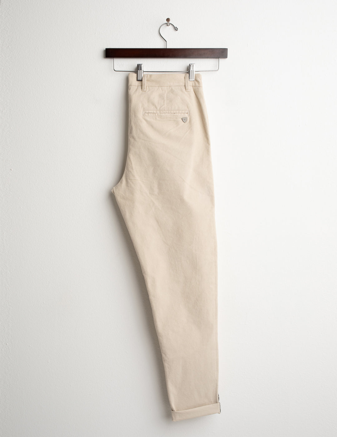 PANTALONE CHINO IN VELLUTO A COSTE uomo ivory fm26w07pu cc-a0910 PANTALONE UNITO MAN