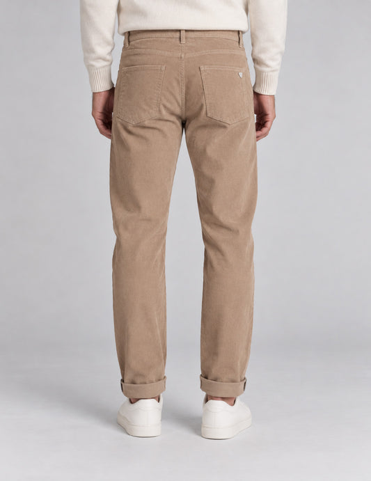 PANTALONE CHINO IN VELLUTO A COSTE - back - 002