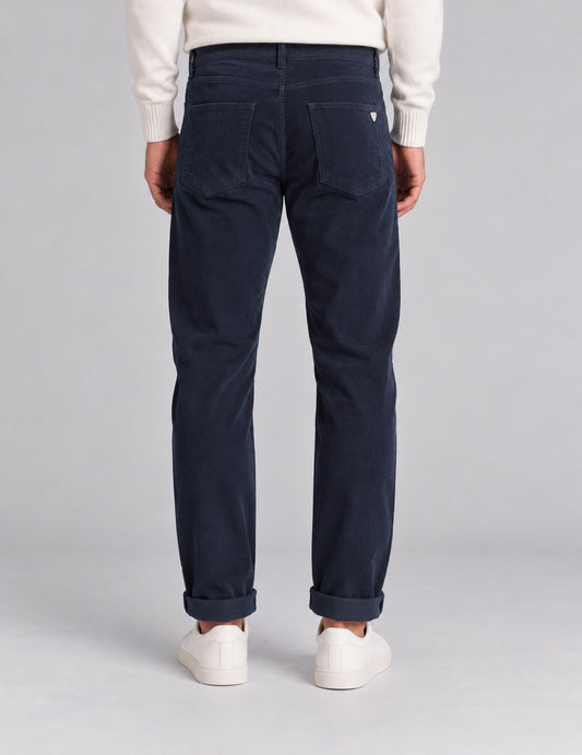 PANTALONE CHINO IN VELLUTO A COSTE - back - 002