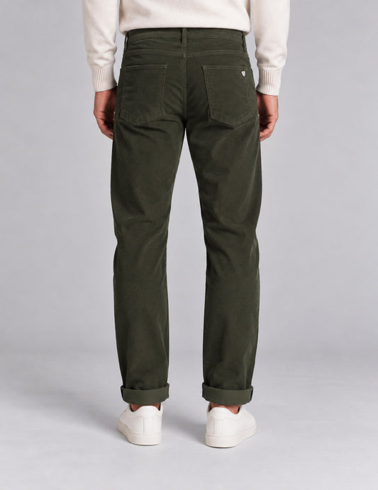 PANTALONE CHINO IN VELLUTO A COSTE - back - 002