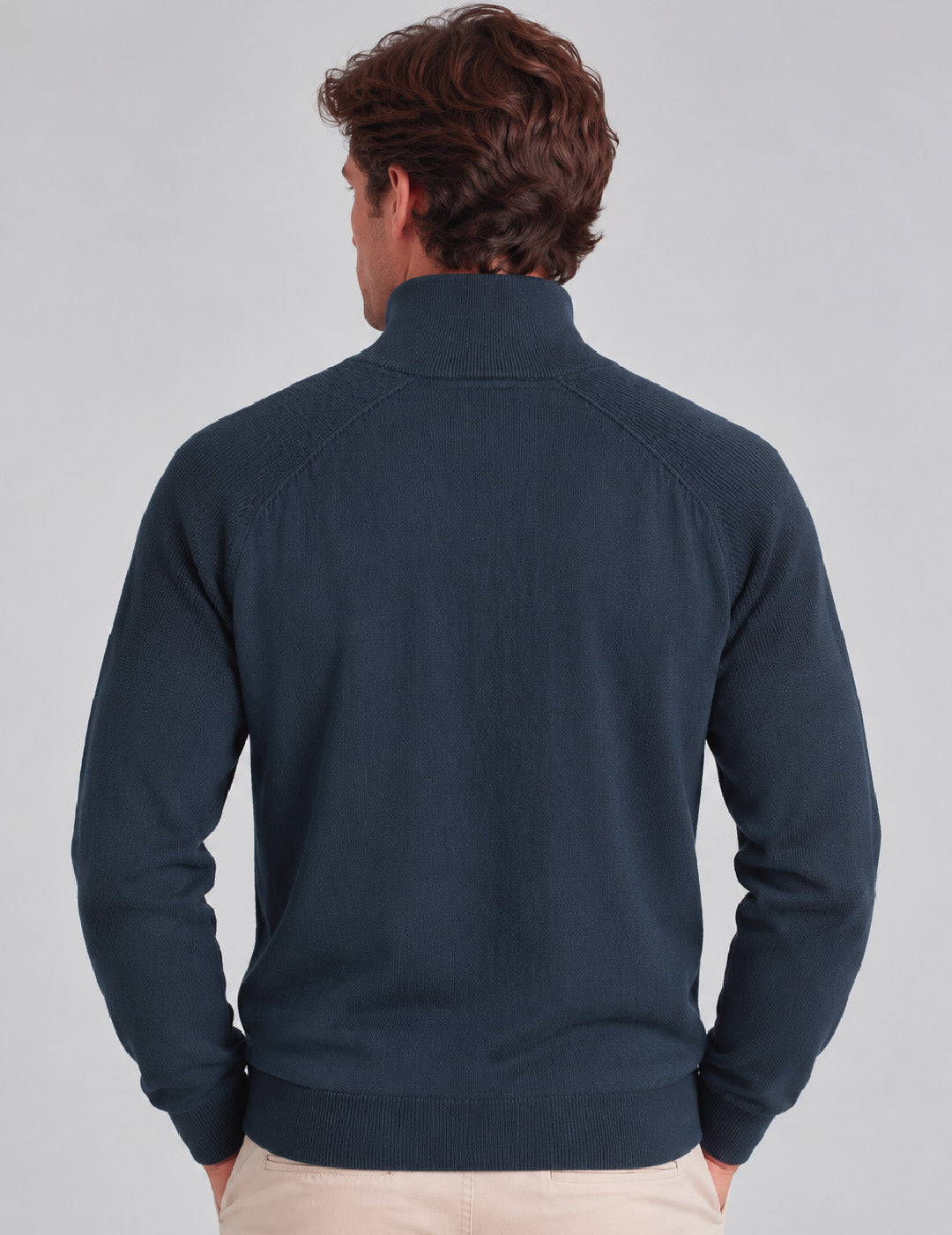MAGLIA M/L ZIP UNITO MAN man blue fm26w17mz cc-a0601 MAGLIA M/L ZIP UNITO MAN
