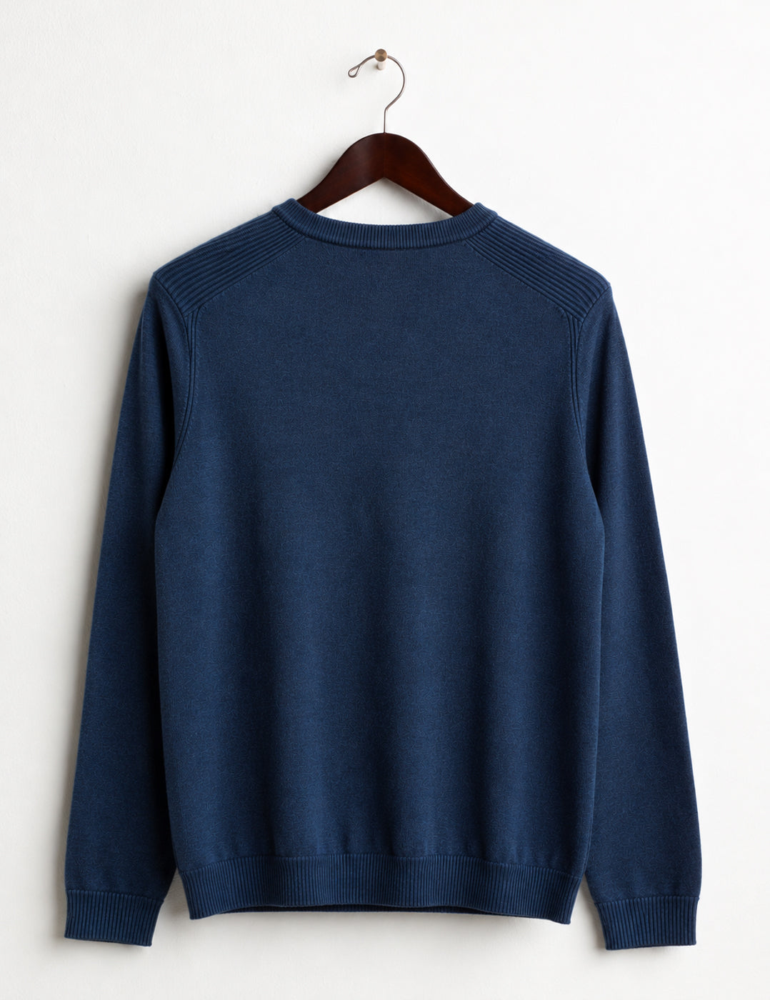 MAGLIA GIROCOLLO CON LOGO A CONTRASTO uomo blue fm26w31mg cc-a0601 MAGLIA M/L G/C UNITO MAN