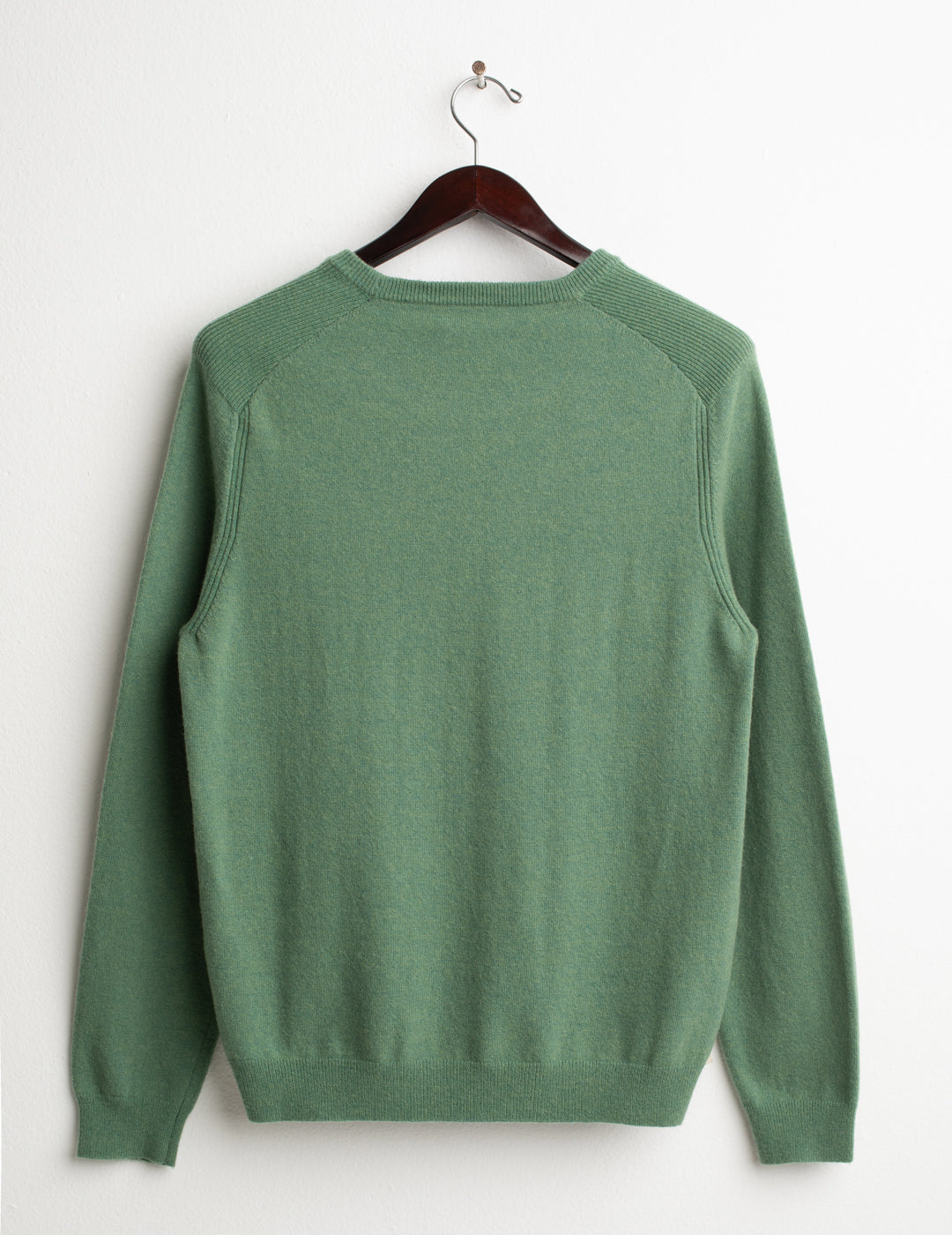 MAGLIA GIROCOLLO CON LOGO A CONTRASTO uomo sage melange fm26w31mg cc-a0826 MAGLIA M/L G/C UNITO MAN