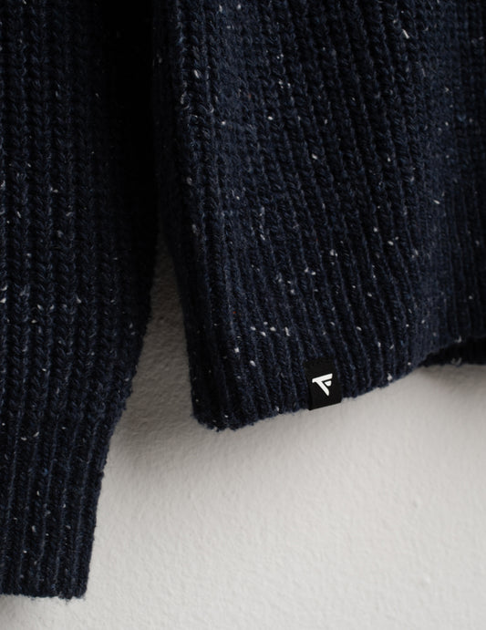 MAGLIA GIROCOLLO IN FILATO BOTTONATO - back - 002