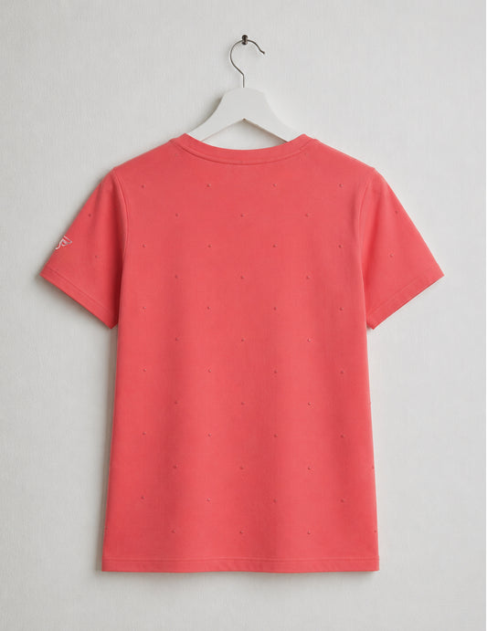 T-shirt girocollo con dettagli luminosi - back - 002