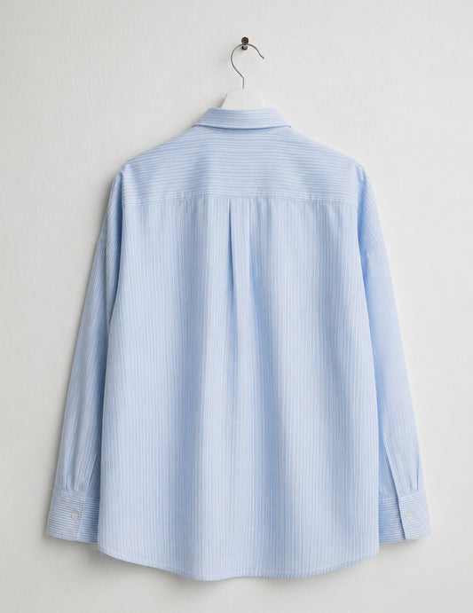 Camicia a manica lunga a righe - back - 002