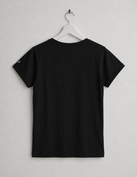 T-shirt girocollo con grafica e applicazioni - back - 002