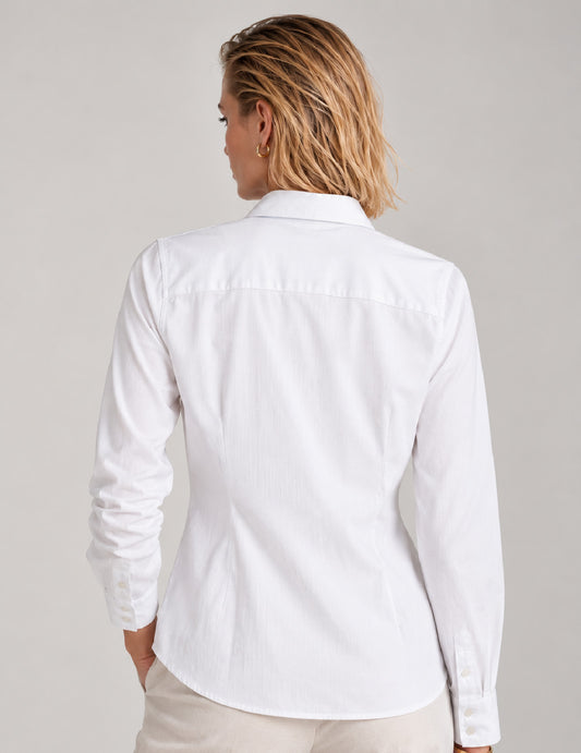 CAMICIA SLIM FIT CON DETTAGLI A CONTRASTO - back - 002