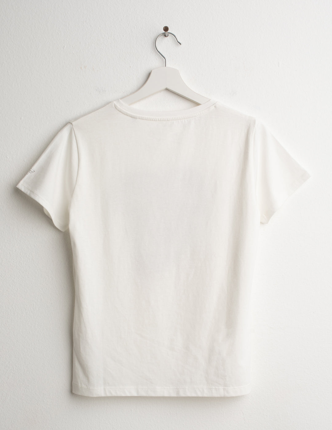 T-SHIRT CON STAMPA LAMINATA, PERLINE E RICAMI donna off white fw26w06tg cc-a0002 T-SHIRT M/M G/C UNITO WOMAN