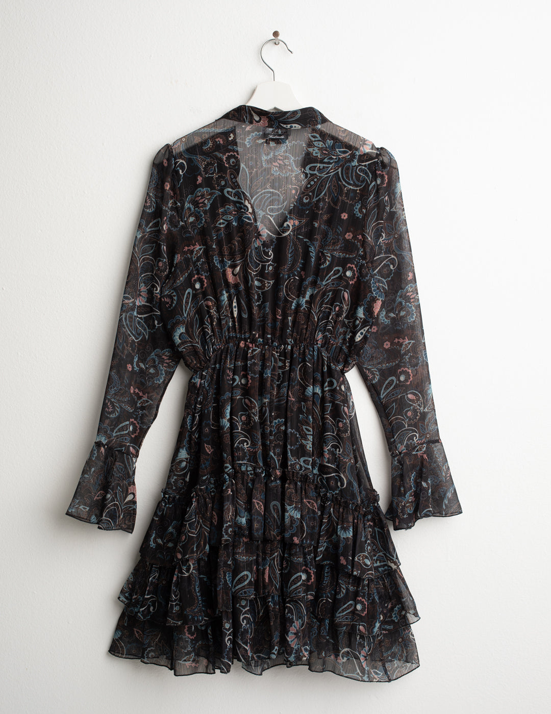 ABITO COLLO COREANA CON GONNA A BALZE donna cachemire fw26w12as cc-a0966 ABITO M/L STAMPATO WOMAN