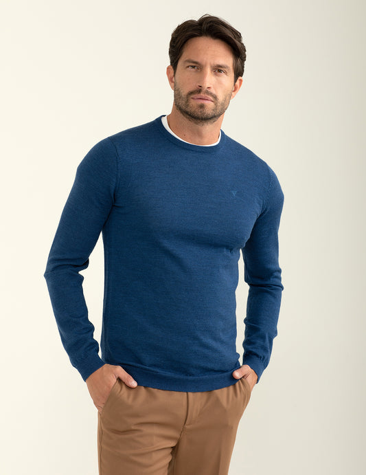 Maglia girocollo a maniche lunghe uomo ocean fm24w01mg cc-a0704