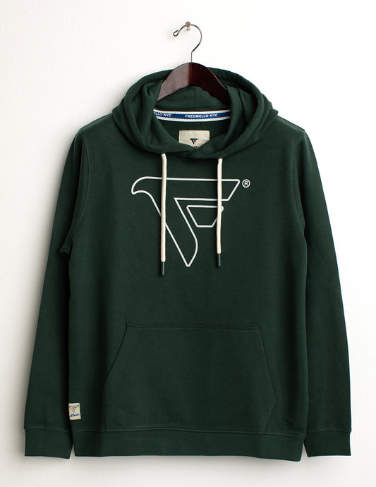 Felpa con cappuccio collezione N.Y.C. Athletic uomo forest fm24w01fc cc-a0806