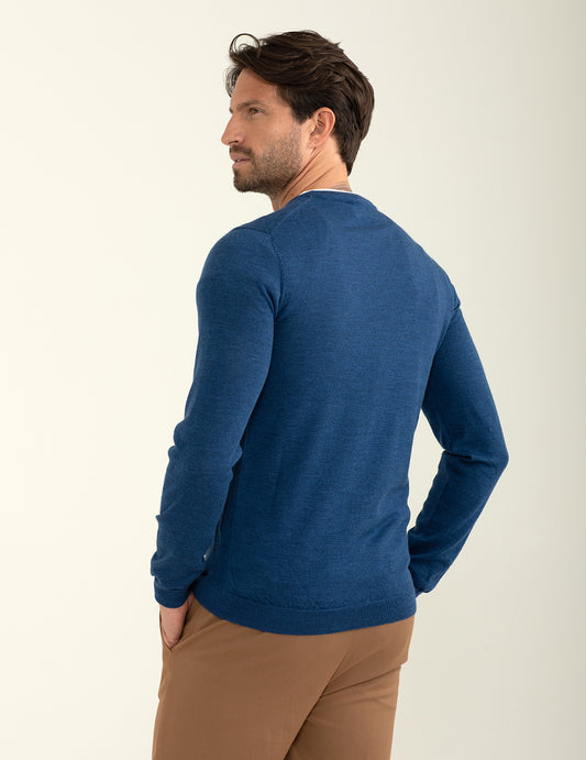 Maglia girocollo a maniche lunghe - back - 002
