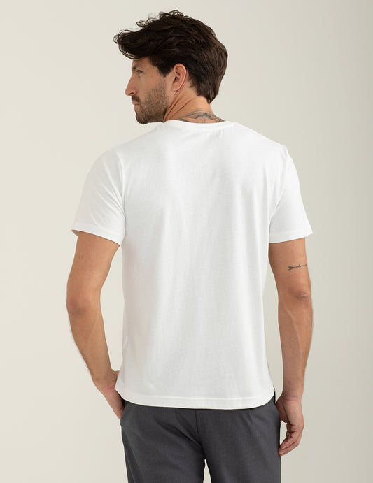 T-shirt girocollo a manica corta - back - 002