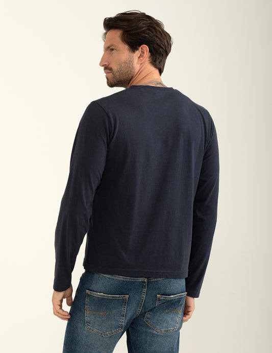 T-shirt girocollo con stampa in stile USA flag - back - 002