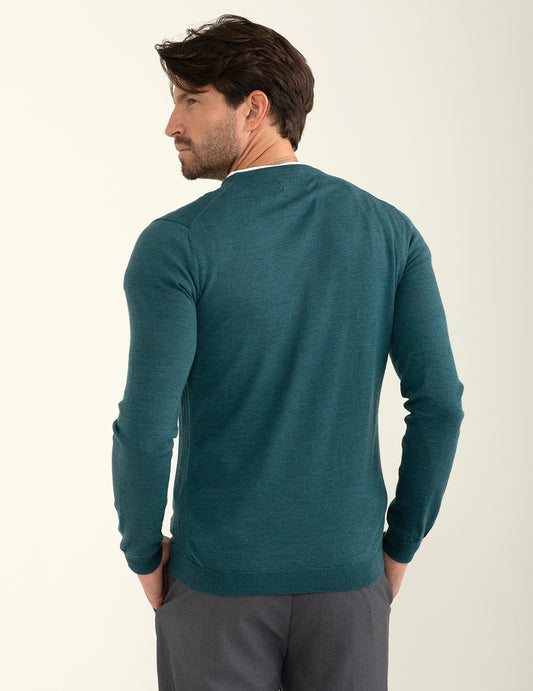 Maglia girocollo a maniche lunghe - back - 002
