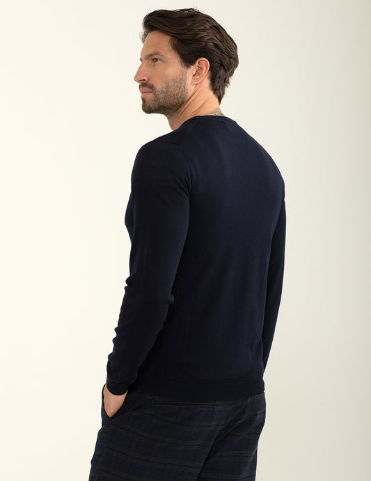 Maglia girocollo a maniche lunghe - back - 002
