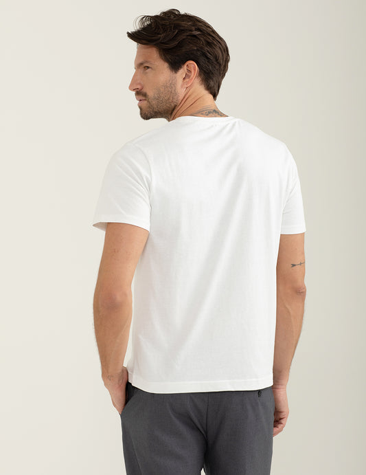 T-shirt girocollo a manica corta - back - 002