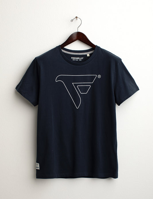 T-shirt girocollo a manica corta uomo blue fm24w01tg cc-a0601