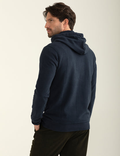 Felpa con cappuccio stile college
