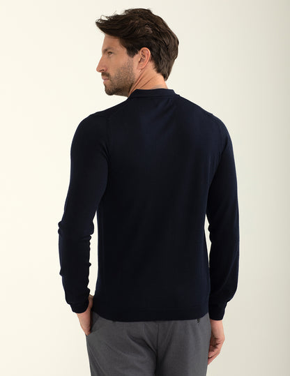 Polo in maglia a maniche lunghe