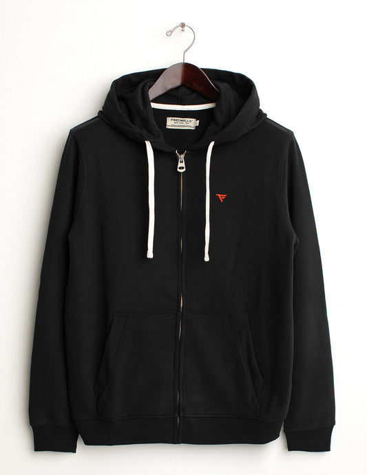 Felpa full-zip con cappuccio 