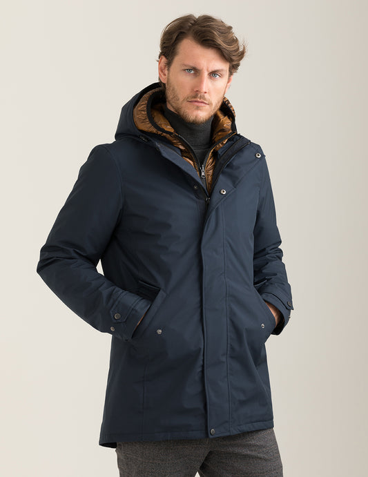 Parka 3 in 1 versatile uomo blue fm24w04ku cc-a0601