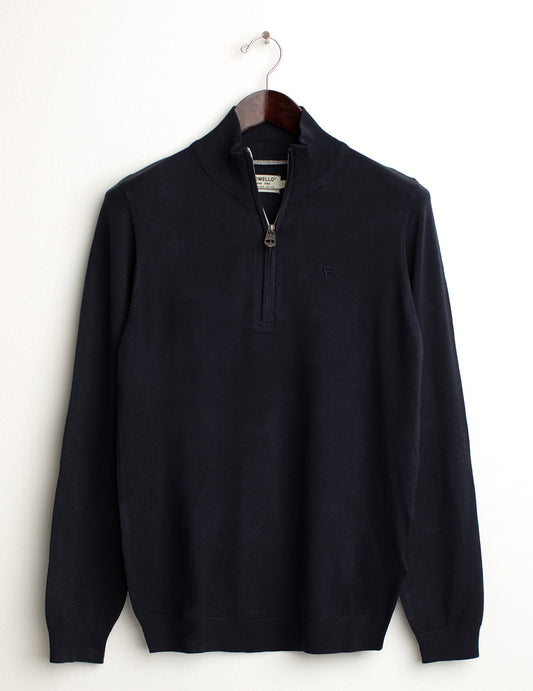 Maglia semiaperta con logo ricamato a petto uomo blue fm24w04mm cc-a0601