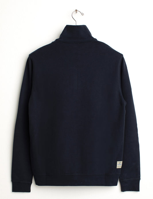 Felpa full-zip con collo alto - back - 002