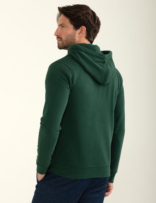 Felpa full-zip con cappuccio 