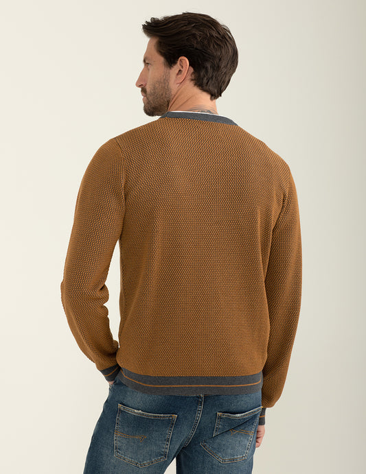 Maglia girocollo fantasia - back - 002