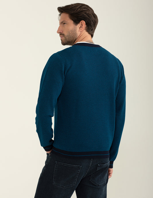 Maglia girocollo fantasia - back - 002