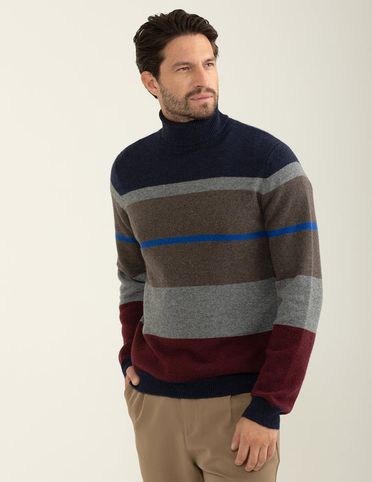 Maglia dolcevita uomo blue fm24w39md cc-a0601