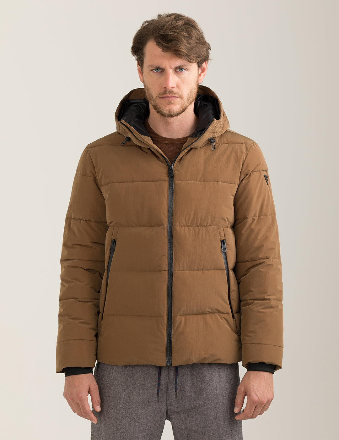 Piumino cangiante con cappuccio uomo cortez fm24w17kd cc-a0104 Piumino cangiante con cappuccio