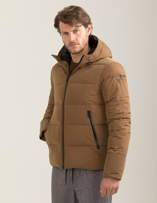 Piumino cangiante con cappuccio - back - 002