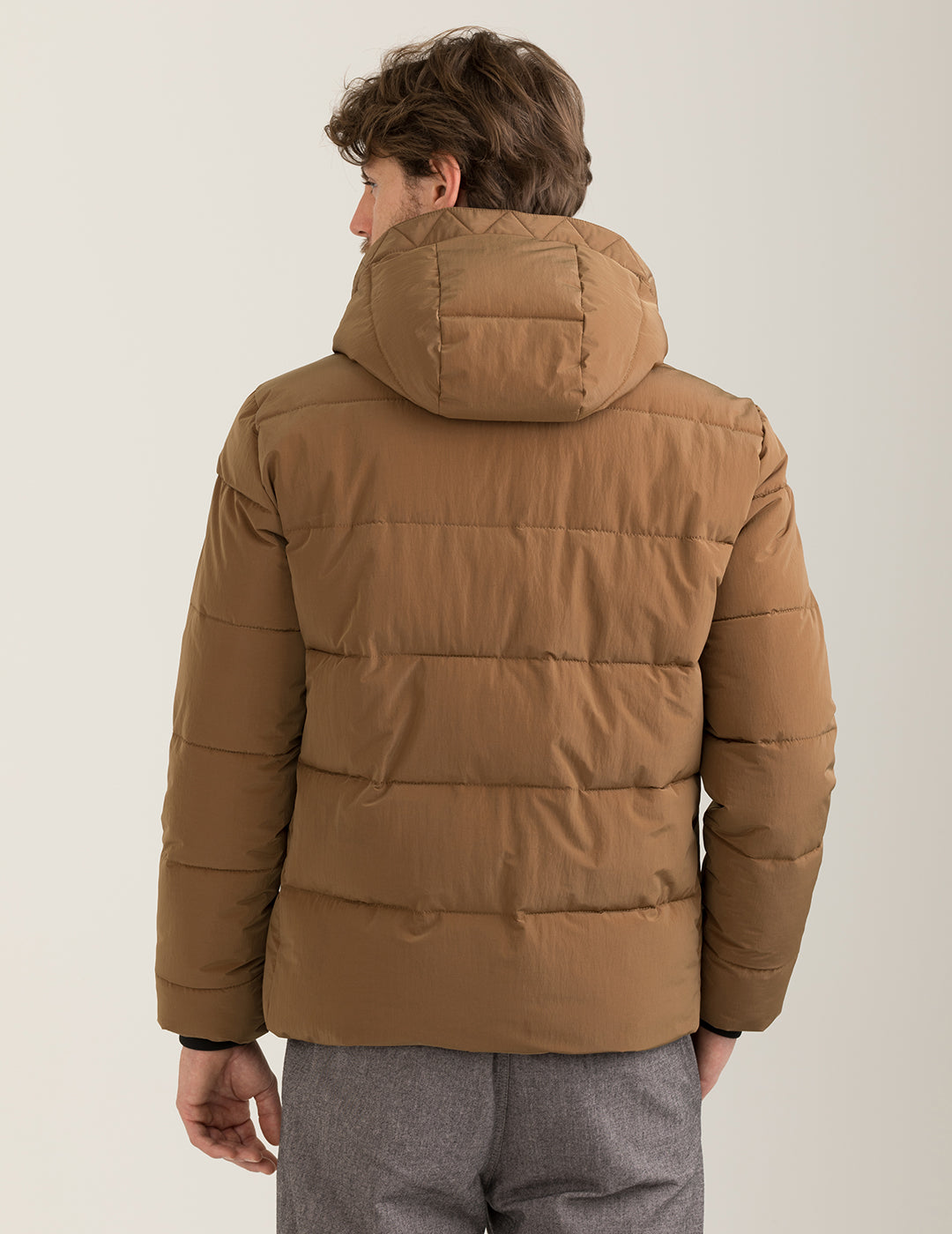 Piumino cangiante con cappuccio uomo cortez fm24w17kd cc-a0104 Piumino cangiante con cappuccio