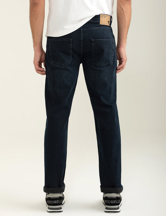 Pantalone in denim leggermente elasticizzato - back - 002