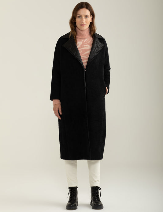 ALT03Reversible coat woman black fw24w12ku cc-a0951 Reversible coat