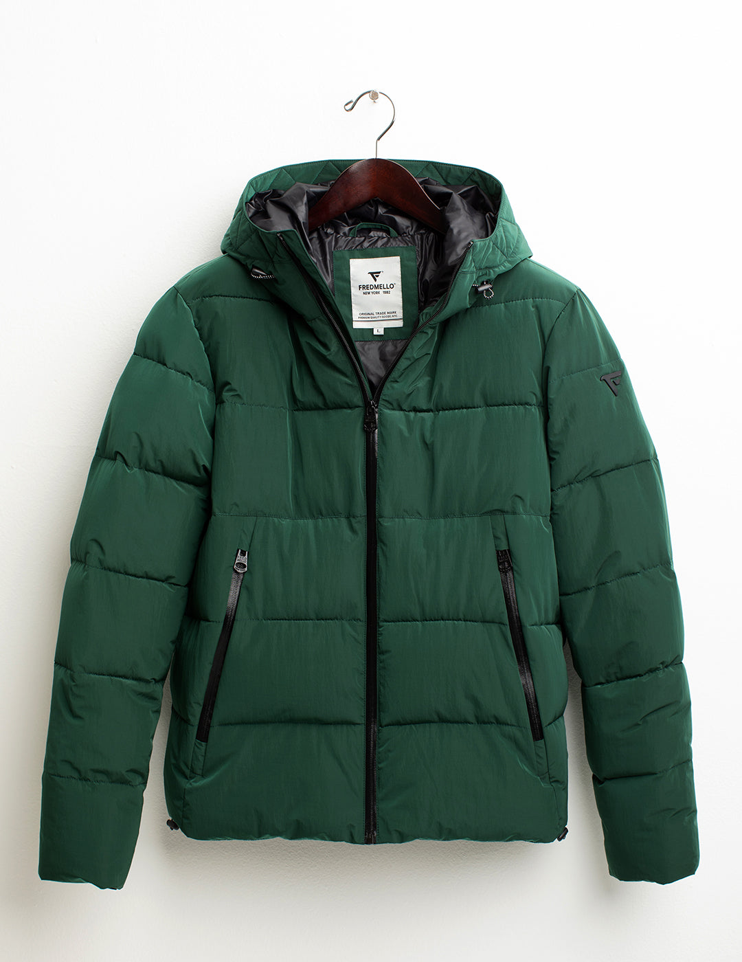 Piumino cangiante con cappuccio uomo green fm24w17kd cc-a0801 Piumino cangiante con cappuccio