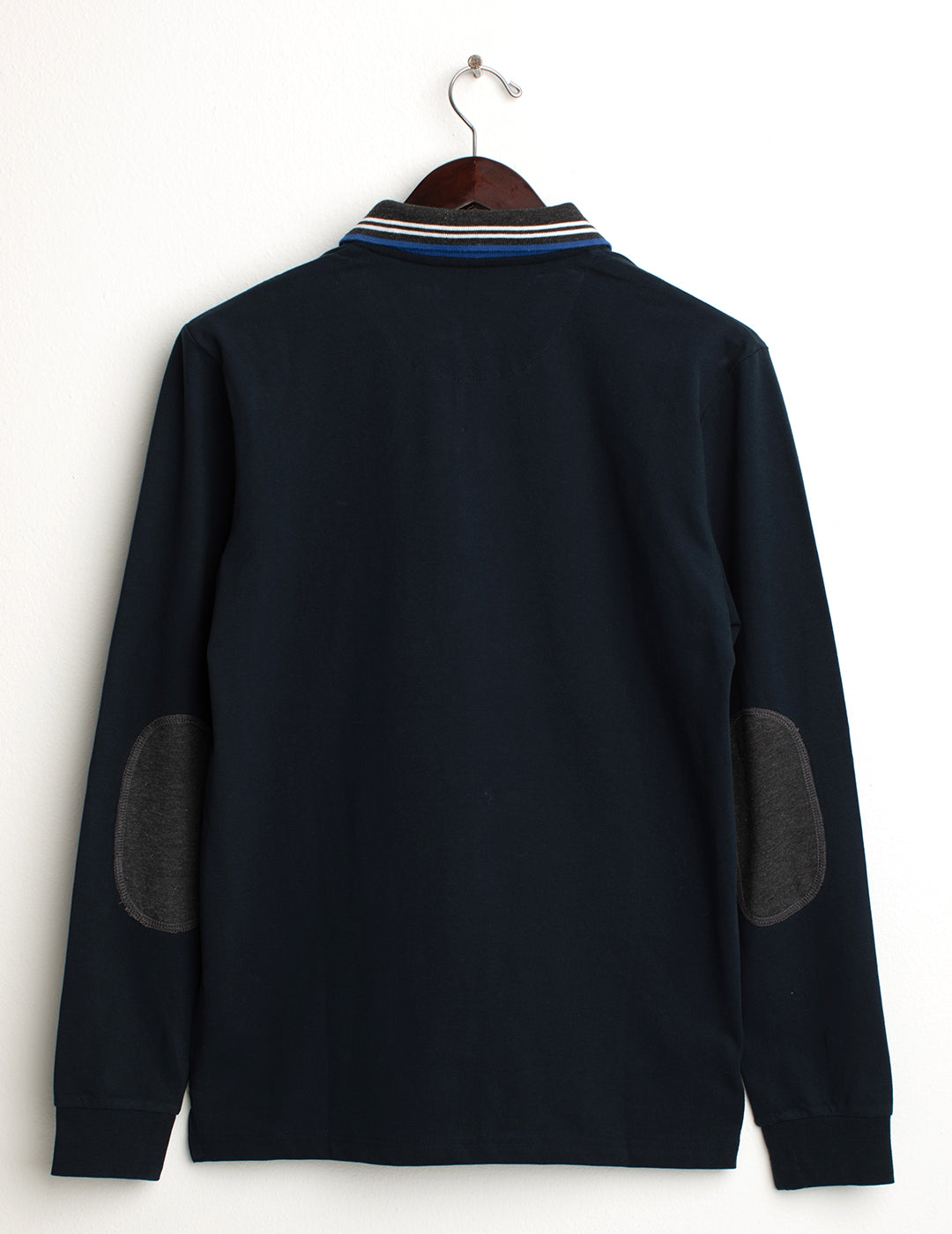 Polo a manica lunga in jersey uomo blue fm24w04qu cc-a0601 Polo a manica lunga in jersey
