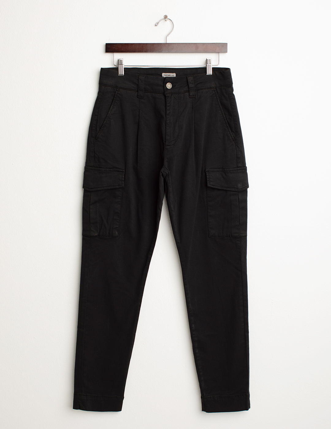 Stretch gabardine pocketed pants woman black fw24w10pu cc-a0951 Stretch gabardine pocketed pants