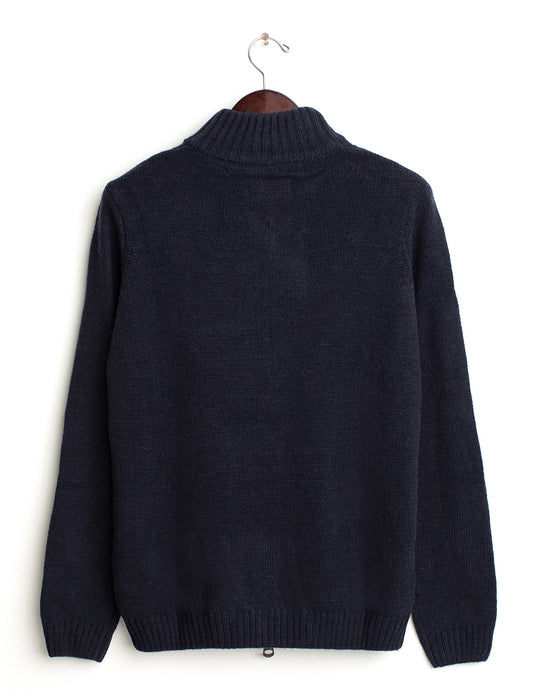 Maglia a collo alto con zip - back - 002