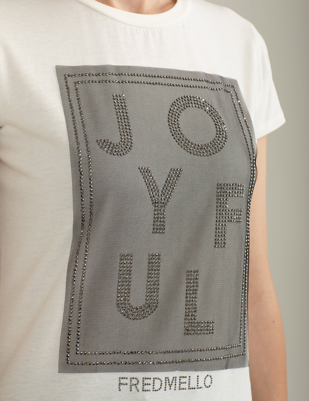 T-shirt a maniche corte girocollo in jersey donna off white fw24w11tg cc-a0002 T-shirt a maniche corte girocollo in jersey