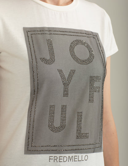 T-shirt a maniche corte girocollo in jersey